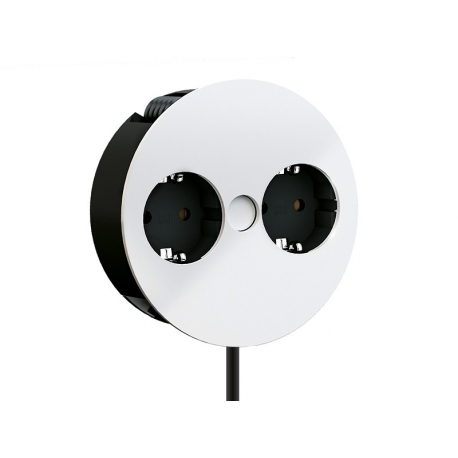 TWIST BRANCO 2XSCHUKO + 2M CABO + FICHA